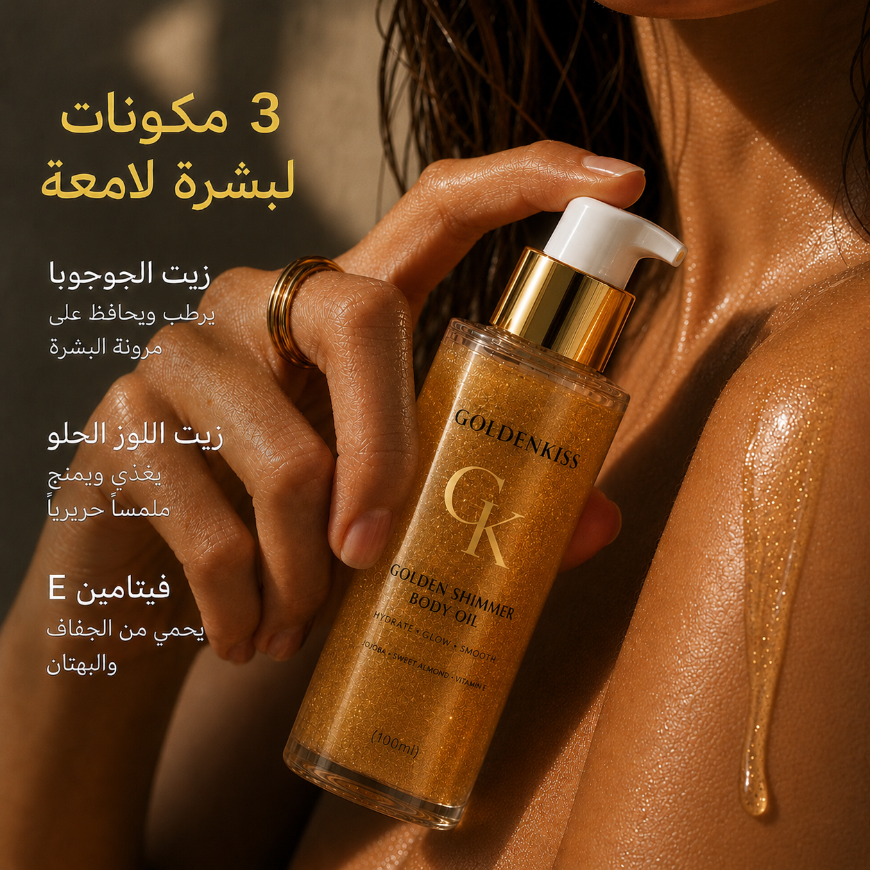 Golden Shimmer Body Oil زيت مرطب للجسم بلمعة ذهبية